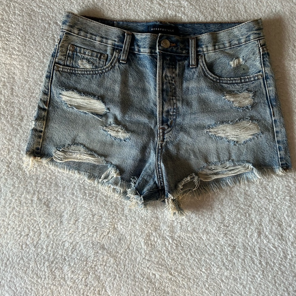Women’s Aeropostale, Boyfriend Light Wash Denim Shorts ,  US Size 8